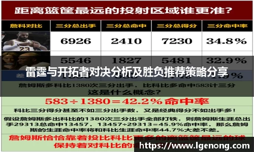 雷霆与开拓者对决分析及胜负推荐策略分享